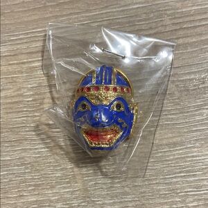 Thailand Blue Mask Keychain NEW